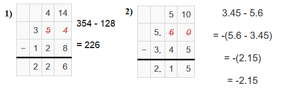 Subtraction Table - www.numeberbau.com